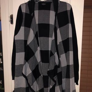 TORRID Plaid Hooded Sweater